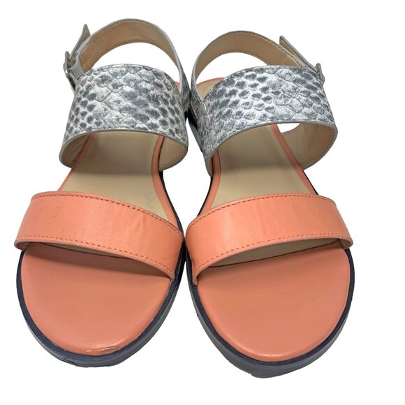 LOGO by Lori Goldstein Taylor Pink‎ Quartz Leather Slingback Sandals - Picture 6 of 9